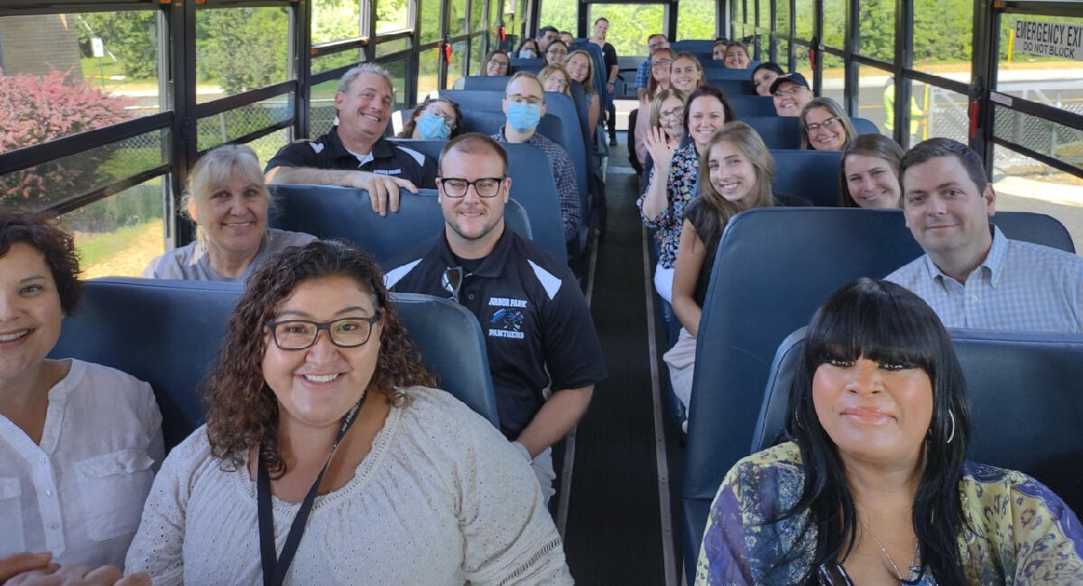 New Teachers on a bus
